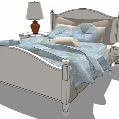 地中海欧式双人床