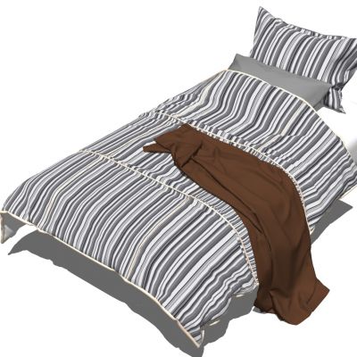 现代简约单人床