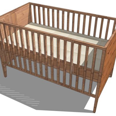 现代实木简约儿童床