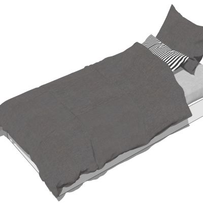 现代简约单人床