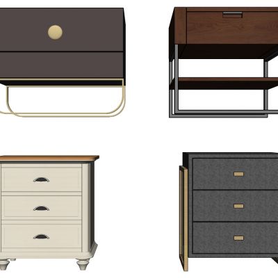 现代轻奢新中式北欧简约床