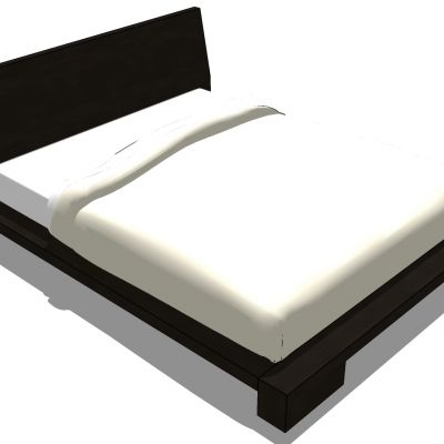 现代简约双人床