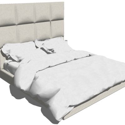 北欧现代双人床