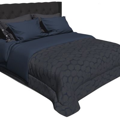 简欧式软体现代双人床