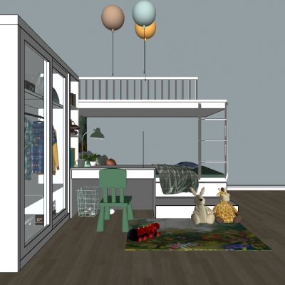 现代北欧儿童房