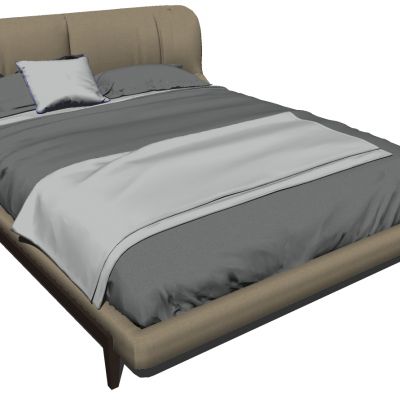 北欧现代双人床