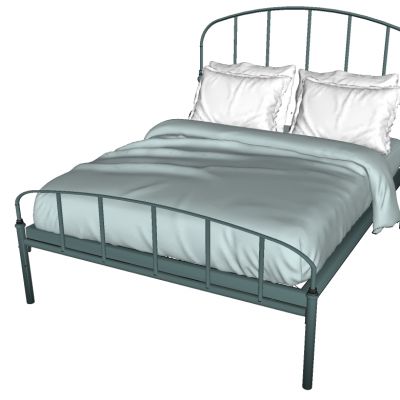 简欧式地中海双人床