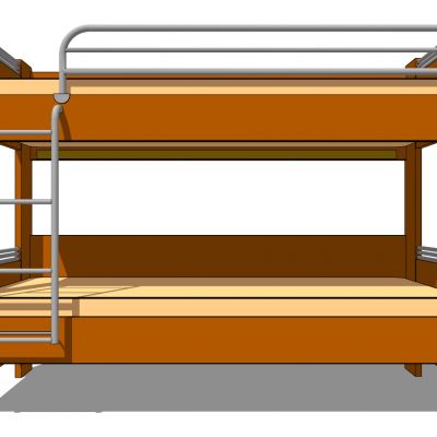 现代宿舍实木上下铺单人床
