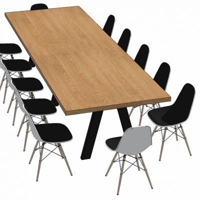 现代办公家具会议室会议桌椅子