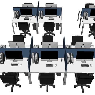 现代办公桌椅员工工位