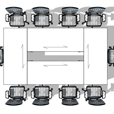 现代会议桌办公椅子