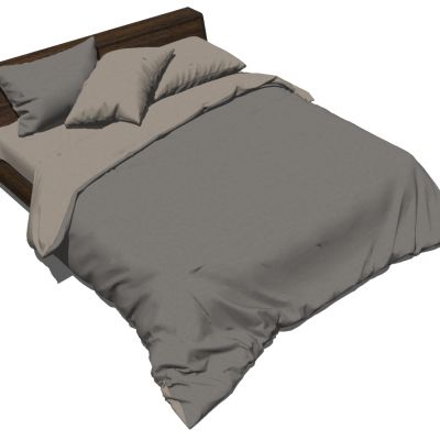 现代简约单人床