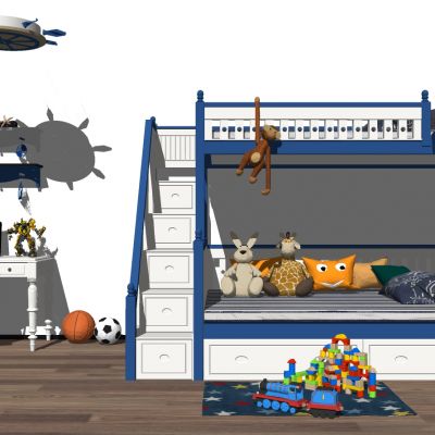 地中海法式风儿童床