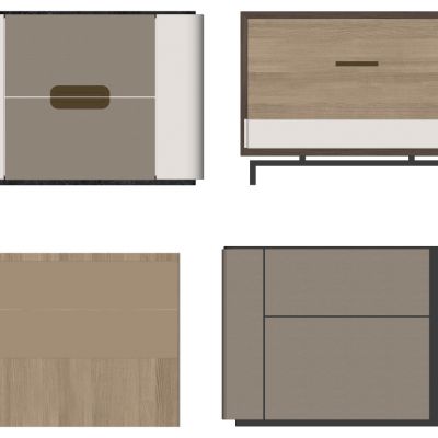 现代北欧简约床