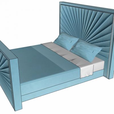 地中海欧式双人床