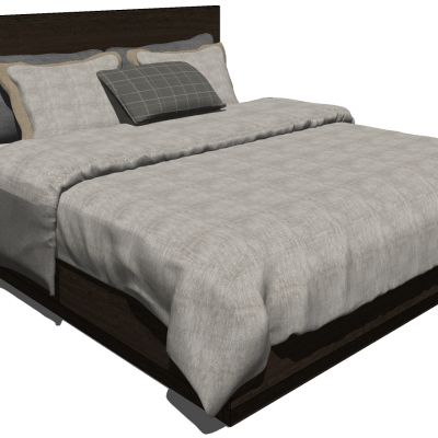 北欧现代双人床