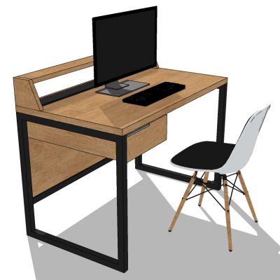 现代开敞办公室工位办公椅