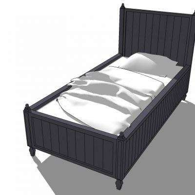 简欧式地中海双人床