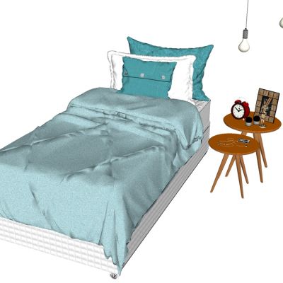 北欧现代双人床