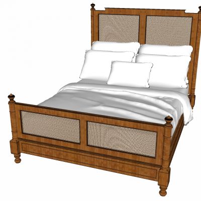 美式欧式古典实木床