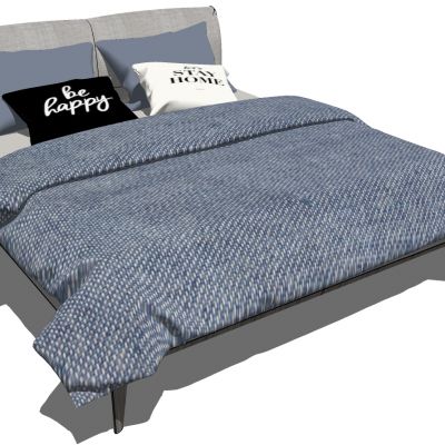 北欧现代双人床