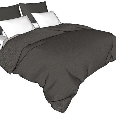 现代简约双人床