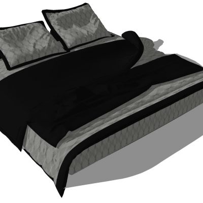 现代北欧简约双人床