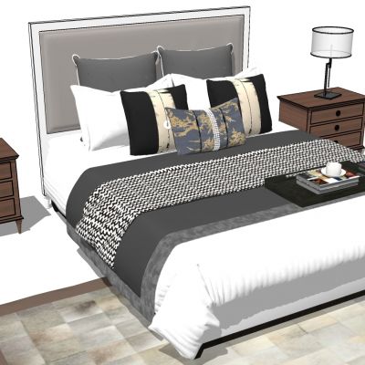 简欧式法式双人床