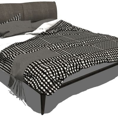 北欧现代双人床