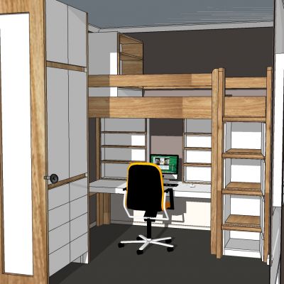 学生宿舍实木上床