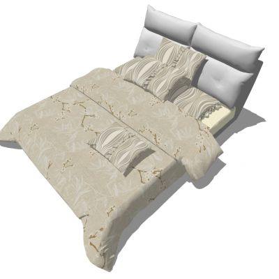 现代简约单人床