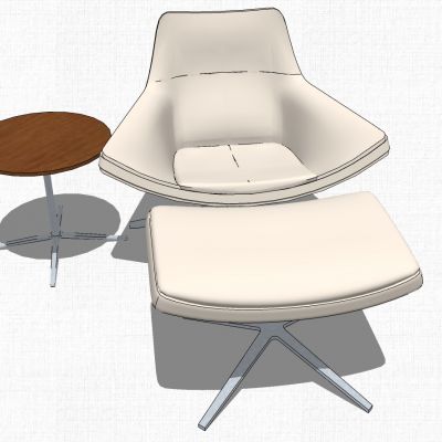 现代北欧圆形休闲洽谈桌椅子