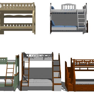 欧式法式新中式实木上床儿童床