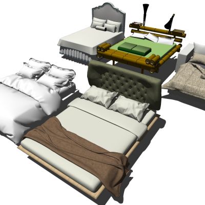 欧式法式现代简约单人床