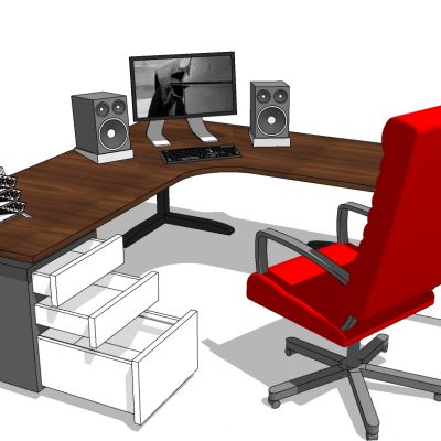 现代办公桌经理办公桌老板台班台椅子