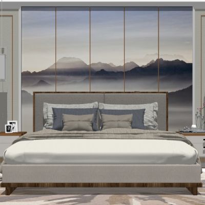 新中式卧室双人床