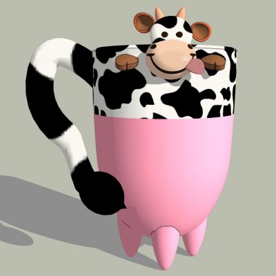 奶牛个性茶杯玩具