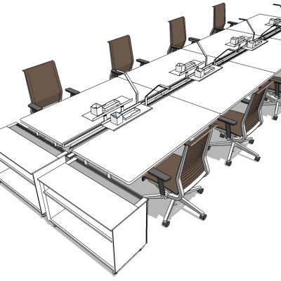 现代办公桌椅员工工位