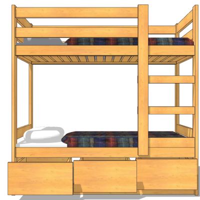 现代简约宿舍实木上下铺单人床