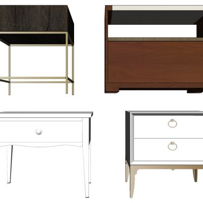 现代简欧式新中式床