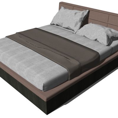 北欧现代双人床