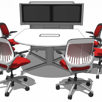 现代办公家具会议室桌椅子