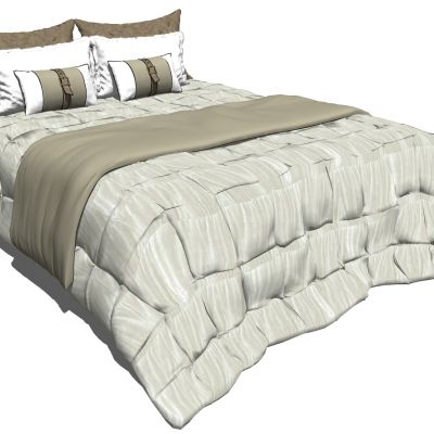 欧式美式法式现代双人床