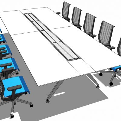 现代办公家具会议室会议桌椅子