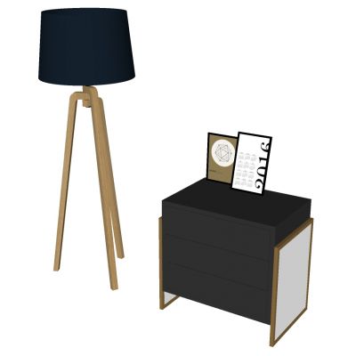 现代北欧简约床