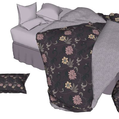 现代乡村民宿床