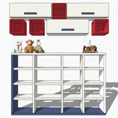 儿童幼儿园家具书柜玩具柜子