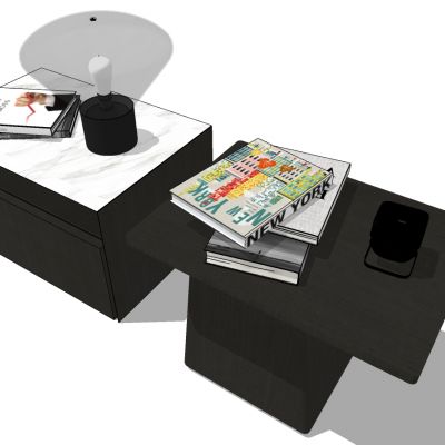 现代北欧简约床台灯书本