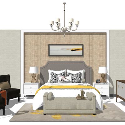 欧式法式美式双人床