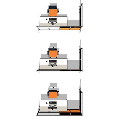 现代开敞办公室工位办公椅